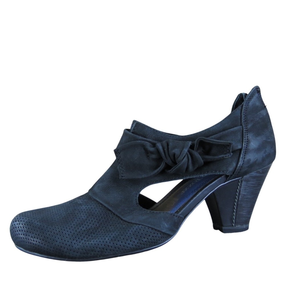 MARCO TOZZI Women's  Mary Jane Black Leather Pump 36 Medium Gently‎ Used 2025